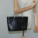 CHANEL Hand Bag Caviar Skin Black CC Auth bs20918-23