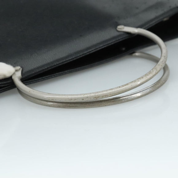 CHANEL Hand Bag Caviar Skin Black CC Auth bs20918