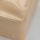 CHANEL Tote Bag Enamel Beige Gold CC Auth bs20922-11