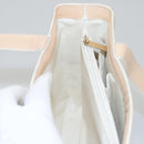 CHANEL Tote Bag Enamel Beige Gold CC Auth bs20922-21