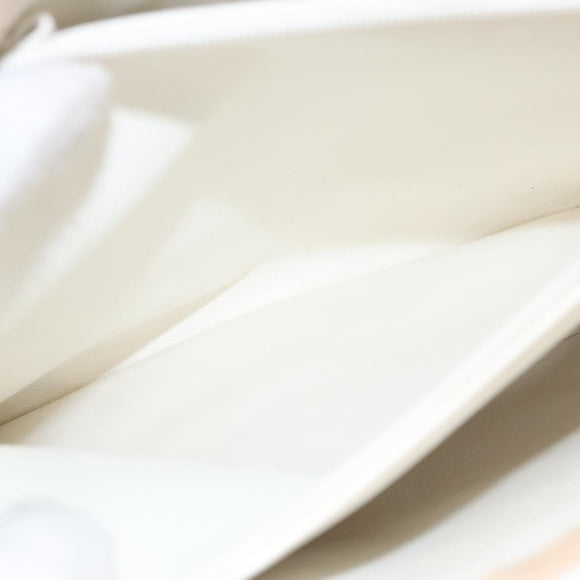 CHANEL Tote Bag Enamel Beige Gold CC Auth bs20922