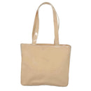 CHANEL Tote Bag Enamel Beige Gold CC Auth bs20922-13