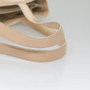 CHANEL Tote Bag Enamel Beige Gold CC Auth bs20922-7