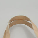 CHANEL Tote Bag Enamel Beige Gold CC Auth bs20922-8