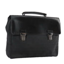 FENDI Zucchino Canvas Business Bag Black Auth bs20925-1