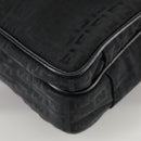 FENDI Zucchino Canvas Business Bag Black Auth bs20925-14