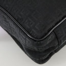 FENDI Zucchino Canvas Business Bag Black Auth bs20925-16