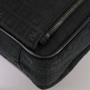 FENDI Zucchino Canvas Business Bag Black Auth bs20925-17