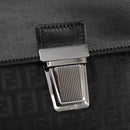 FENDI Zucchino Canvas Business Bag Black Auth bs20925-18