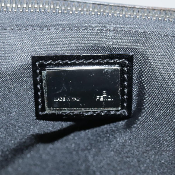 FENDI Zucchino Canvas Business Bag Black Auth bs20925