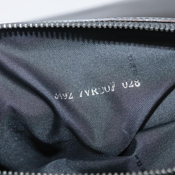 FENDI Zucchino Canvas Business Bag Black Auth bs20925