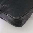 Salvatore Ferragamo Vala Hand Bag Leather 2way Black Gold Auth bs20937-15