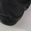 Salvatore Ferragamo Vala Hand Bag Leather 2way Black Gold Auth bs20937-16
