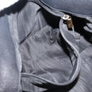 Salvatore Ferragamo Vala Hand Bag Leather 2way Black Gold Auth bs20937-21
