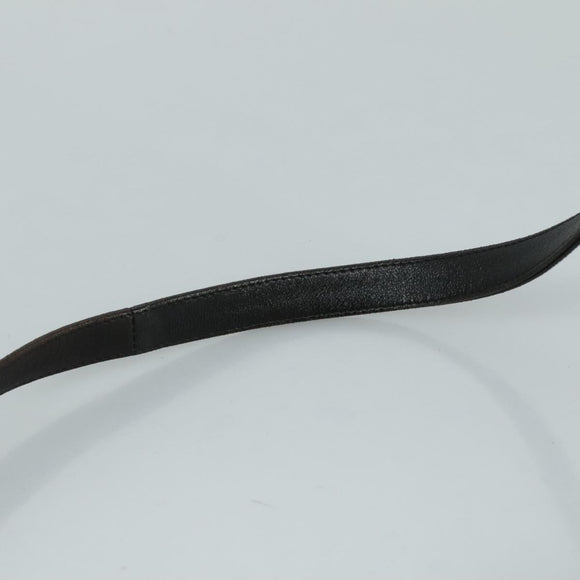 BALLY Hand Bag Leather 2way Black Gold Auth bs20947