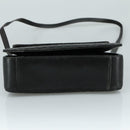 BALLY Hand Bag Leather 2way Black Gold Auth bs20947-5