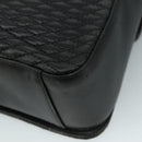 BALLY Hand Bag Leather 2way Black Gold Auth bs20947-16