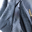 BALLY Hand Bag Leather 2way Black Gold Auth bs20947-20