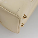LOUIS VUITTON Varleys 24H Hand Bag Leather Cream M95360 LV Auth bs20954-15