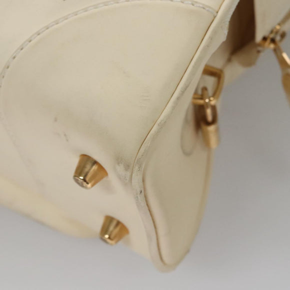 LOUIS VUITTON Varleys 24H Hand Bag Leather Cream M95360 LV Auth bs20954