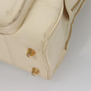 LOUIS VUITTON Varleys 24H Hand Bag Leather Cream M95360 LV Auth bs20954-9