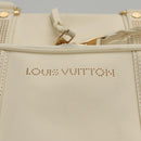 LOUIS VUITTON Varleys 24H Hand Bag Leather Cream M95360 LV Auth bs20954-18