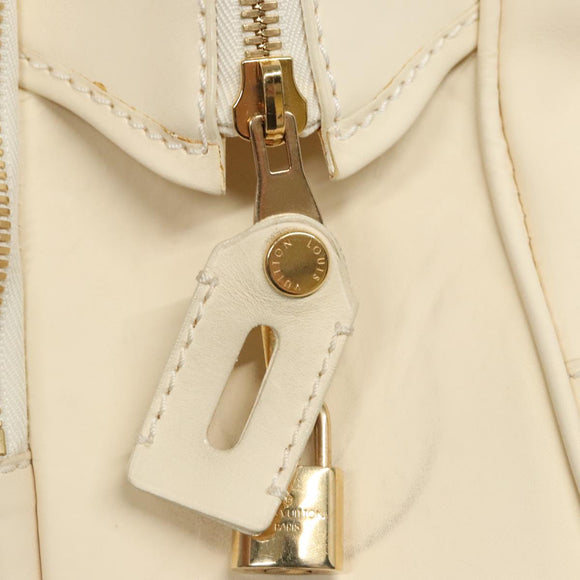 LOUIS VUITTON Varleys 24H Hand Bag Leather Cream M95360 LV Auth bs20954