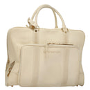 LOUIS VUITTON Varleys 24H Hand Bag Leather Cream M95360 LV Auth bs20954-1