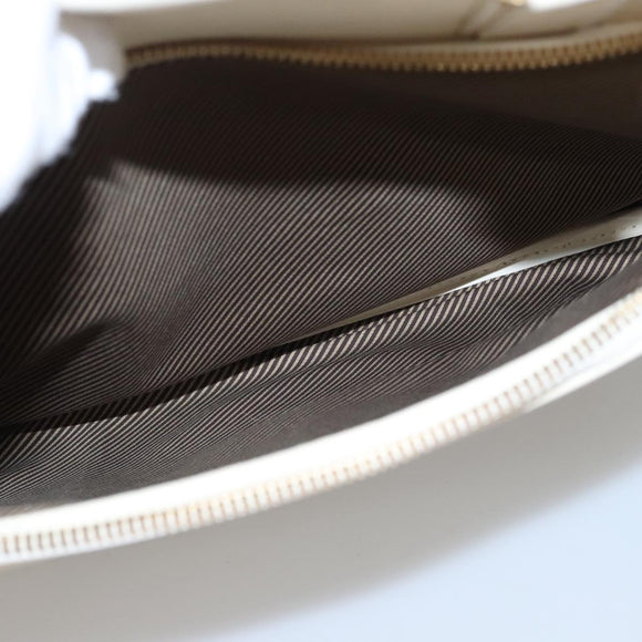LOUIS VUITTON Varleys 24H Hand Bag Leather Cream M95360 LV Auth bs20954