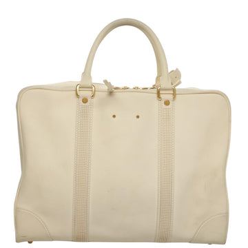 LOUIS VUITTON Varleys 24H Hand Bag Leather Cream M95360 LV Auth bs20954 - 0