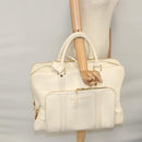 LOUIS VUITTON Varleys 24H Hand Bag Leather Cream M95360 LV Auth bs20954-31