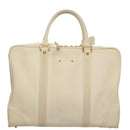 LOUIS VUITTON Varleys 24H Hand Bag Leather Cream M95360 LV Auth bs20954-2