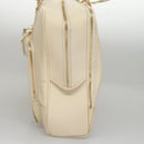 LOUIS VUITTON Varleys 24H Hand Bag Leather Cream M95360 LV Auth bs20954-4