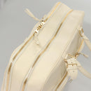 LOUIS VUITTON Varleys 24H Hand Bag Leather Cream M95360 LV Auth bs20954-7