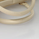 LOUIS VUITTON Varleys 24H Hand Bag Leather Cream M95360 LV Auth bs20954-14