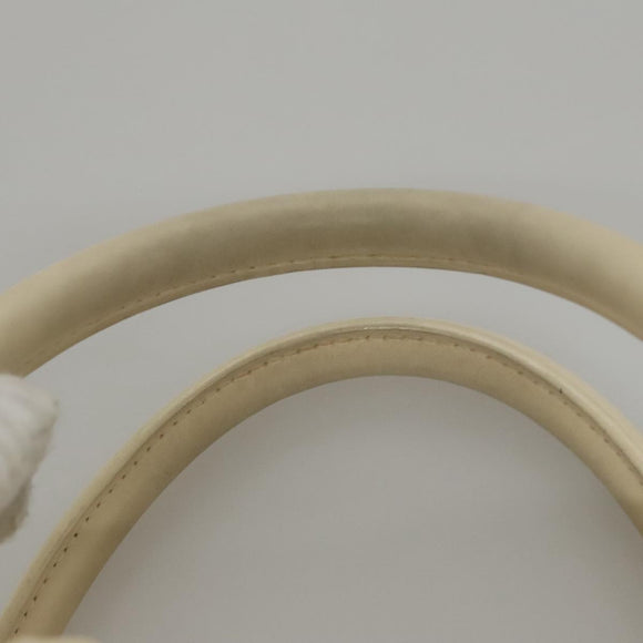 LOUIS VUITTON Varleys 24H Hand Bag Leather Cream M95360 LV Auth bs20954