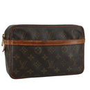 LOUIS VUITTON Monogram Compiegne 23 Clutch Bag M51847 LV Auth bs20963-1