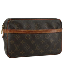 LOUIS VUITTON Monogram Compiegne 23 Clutch Bag M51847 LV Auth bs20963