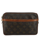 LOUIS VUITTON Monogram Compiegne 23 Clutch Bag M51847 LV Auth bs20963-2