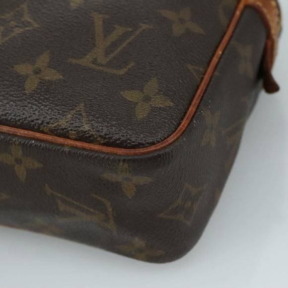 LOUIS VUITTON Monogram Compiegne 23 Clutch Bag M51847 LV Auth bs20963