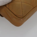 CHANEL Matelasse Waist bag Leather Beige CC Auth bs20969-7