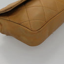 CHANEL Matelasse Waist bag Leather Beige CC Auth bs20969-14