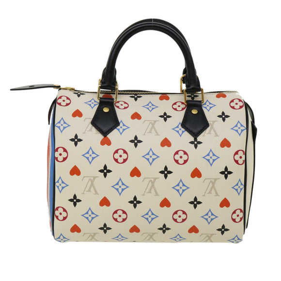 LOUIS VUITTON Monogram game on Speedy Bandouliere 25 Hand Bag 2way Auth bs2097S