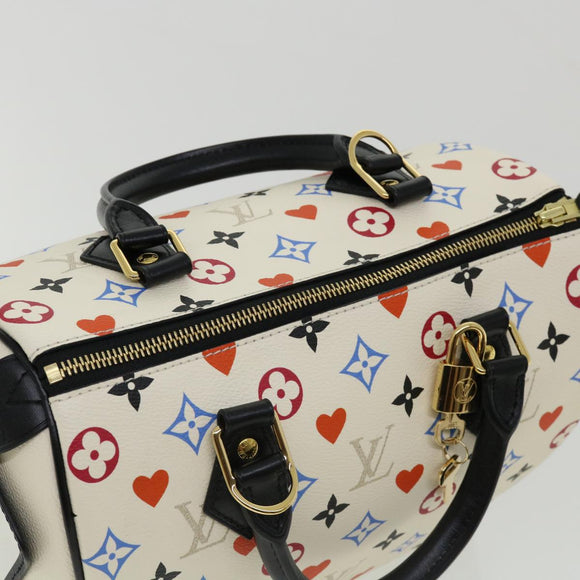 LOUIS VUITTON Monogram game on Speedy Bandouliere 25 Hand Bag 2way Auth bs2097S