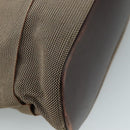 Salvatore Ferragamo Vala Shoulder Bag Canvas Brown Auth bs20980-14
