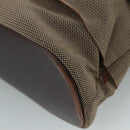 Salvatore Ferragamo Vala Shoulder Bag Canvas Brown Auth bs20980-15