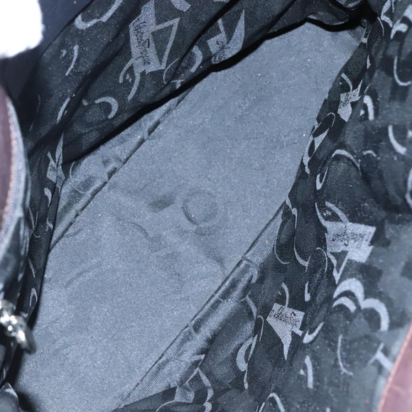 Salvatore Ferragamo Vala Shoulder Bag Canvas Brown Auth bs20980