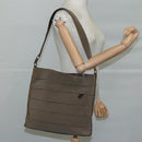 Salvatore Ferragamo Vala Shoulder Bag Canvas Brown Auth bs20980-21