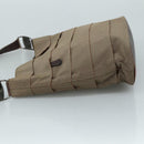 Salvatore Ferragamo Vala Shoulder Bag Canvas Brown Auth bs20980-4