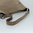 Salvatore Ferragamo Vala Shoulder Bag Canvas Brown Auth bs20980-7